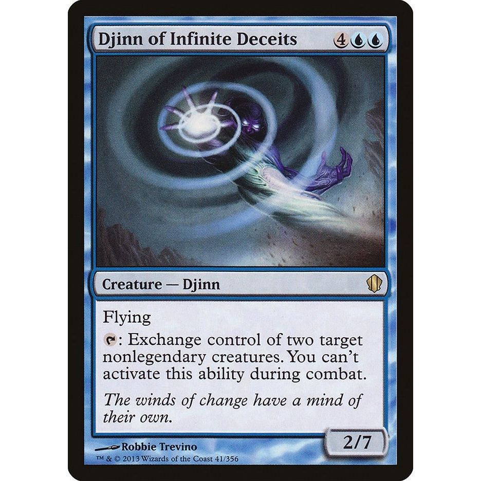 Image for Djinn of Infinite Deceits (41) (C13) - Magic: The Gathering