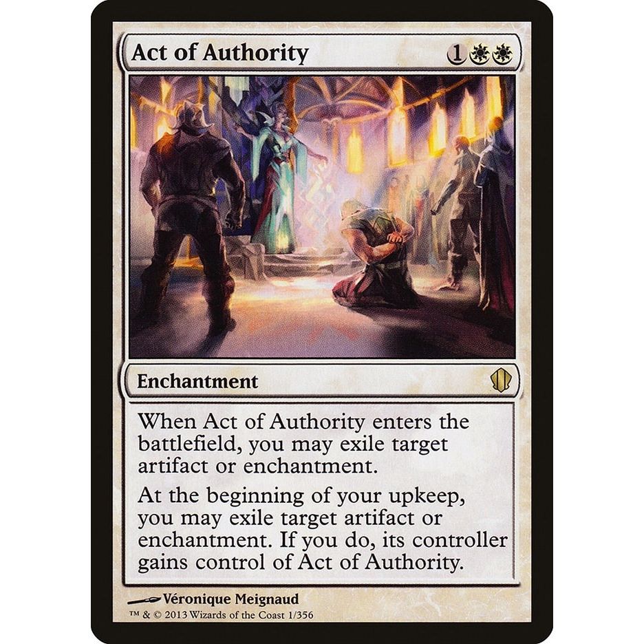 Image for Act of Authority (1) (C13) - Magic: The Gathering