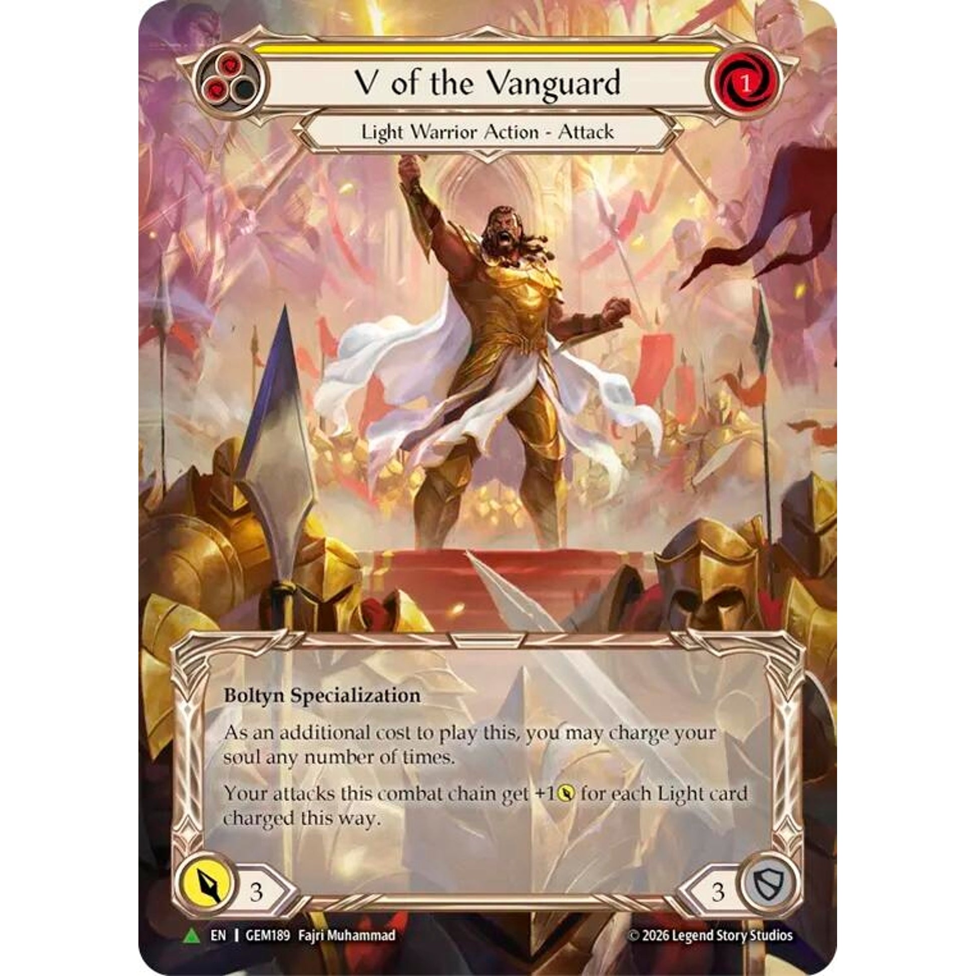 Image for V of the Vanguard (Marvel) (GEM189) (GEM) - Flesh and Blood TCG