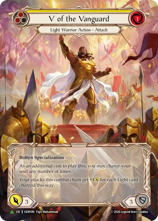 Image for V of the Vanguard (Marvel) (GEM189) (GEM) - Flesh and Blood TCG