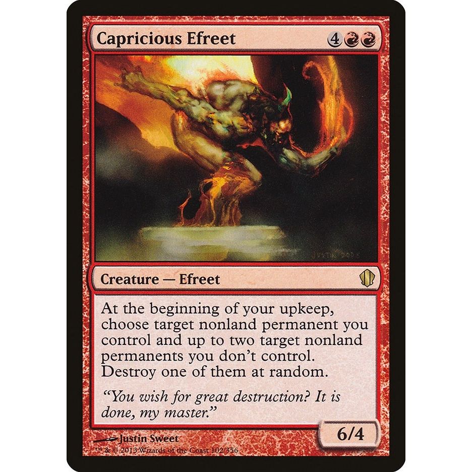Image for Capricious Efreet (102) (C13) - Magic: The Gathering