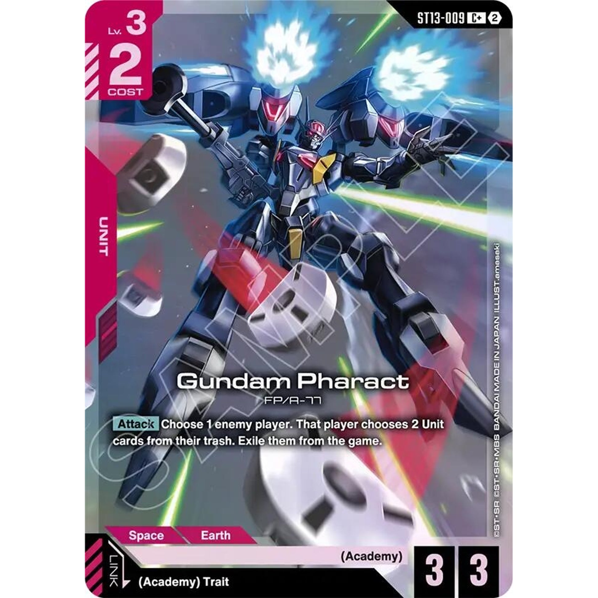 Image for Gundam Pharact (C+) (ST13-009) (ST13) - Gundam Card Game
