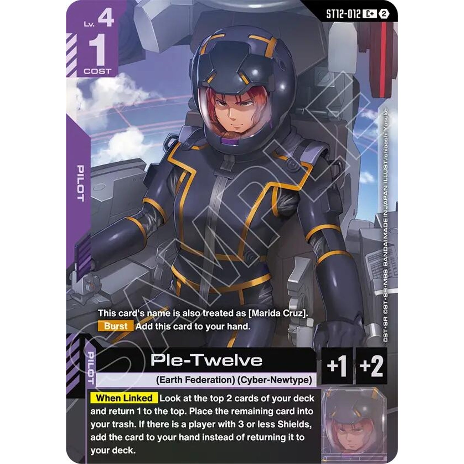 Image for Ple-Twelve (C+) (ST12-012) (ST12) - Gundam Card Game