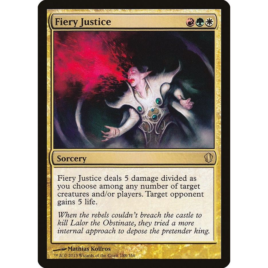 Image for Fiery Justice (188) (C13) - Magic: The Gathering