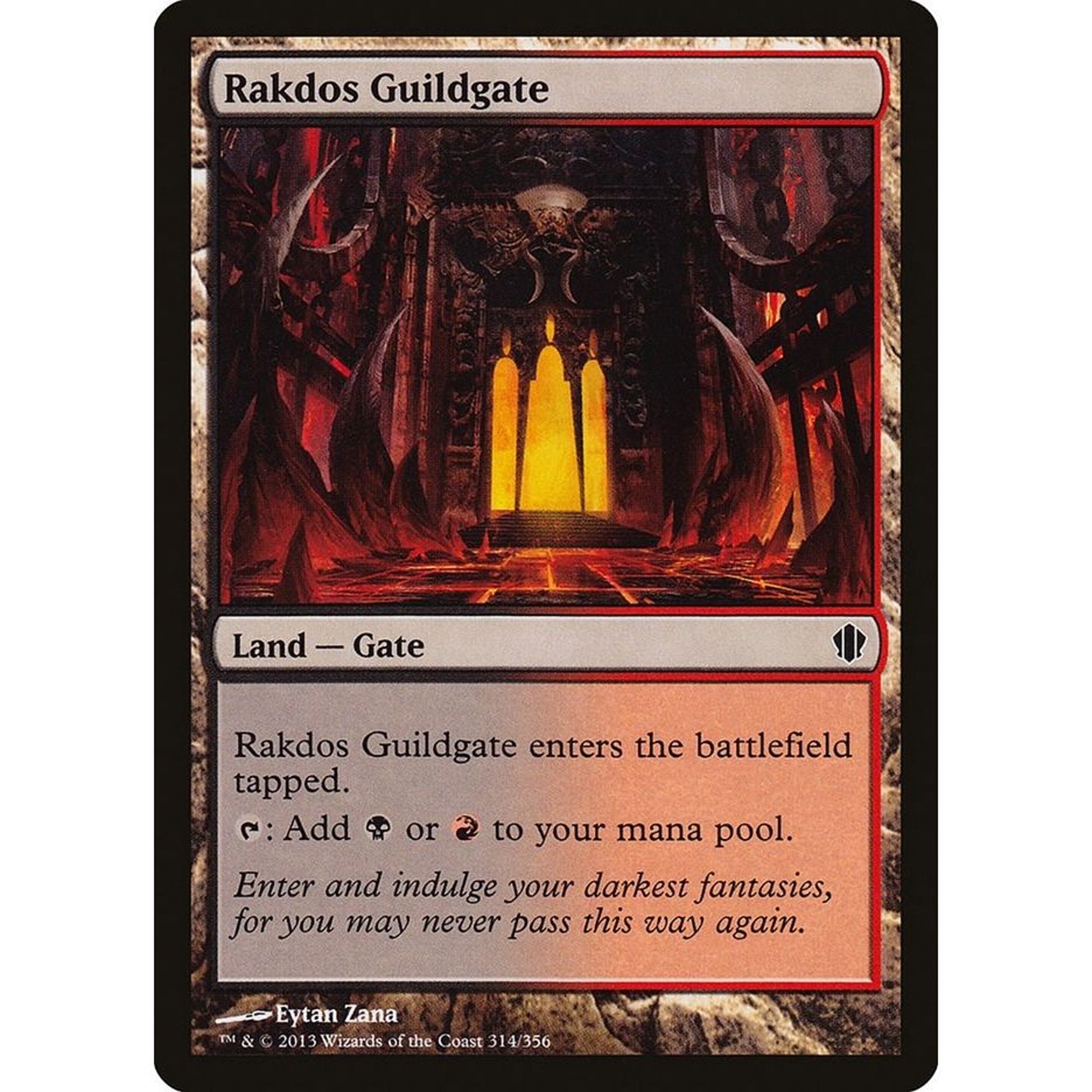 Image for Rakdos Guildgate (314) (C13) - Magic: The Gathering