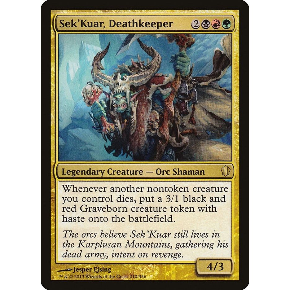 Image for Sek'Kuar, Deathkeeper (210) (C13) - Magic: The Gathering