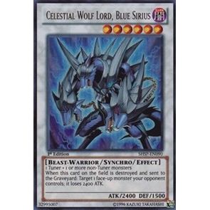 Image for Celestial Wolf Lord, Blue Sirius (SHSP-EN090) (SHSP) - YuGiOh