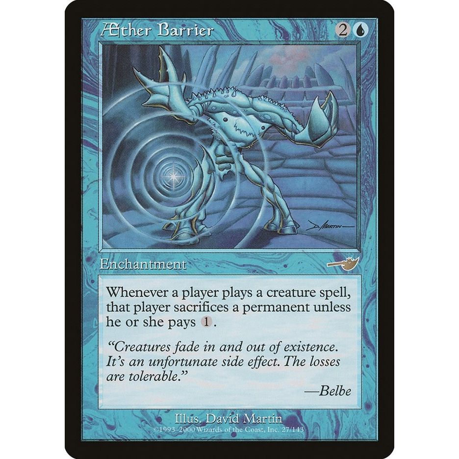 Image for Aether Barrier (27) (NMS) - Magic: The Gathering