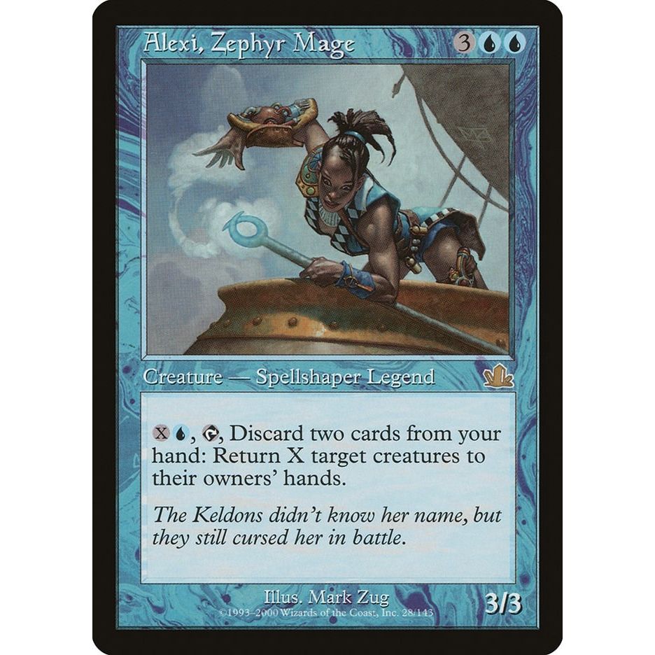 Image for Alexi, Zephyr Mage (28) (PCY) - Magic: The Gathering