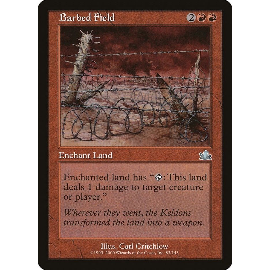 Image for Barbed Field (83) (PCY) - Magic: The Gathering