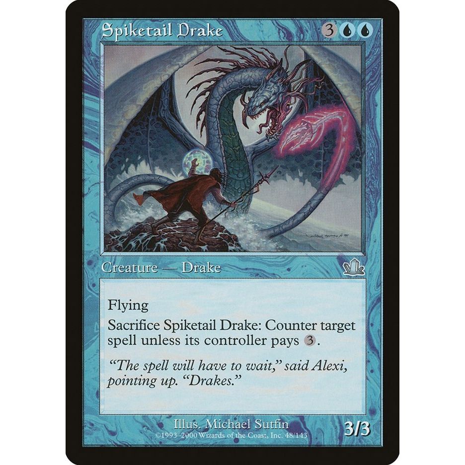 Image for Spiketail Drake (48) (PCY) - Magic: The Gathering