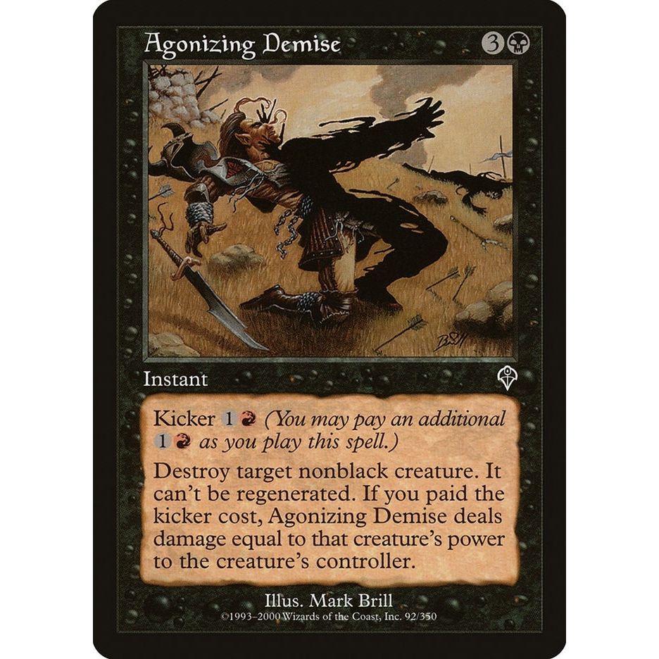 Image for Agonizing Demise (92) (INV) - Magic: The Gathering