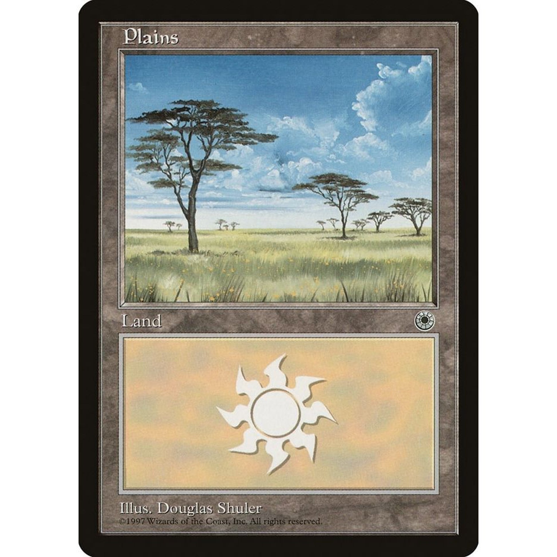 Image for Plains (Clouds Right) (POR) - Magic: The Gathering