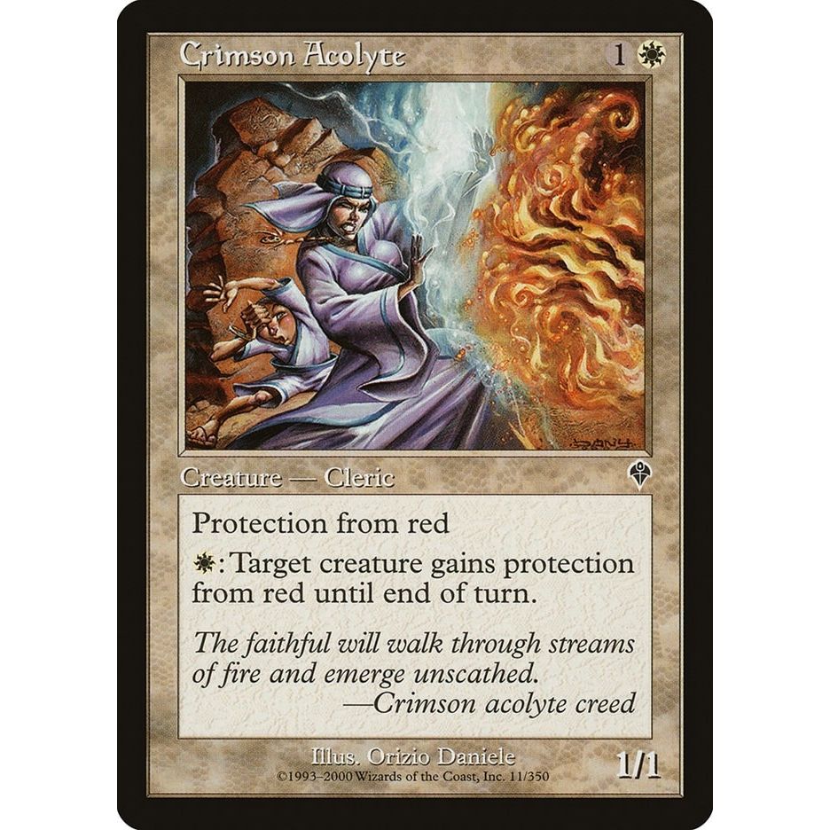 Image for Crimson Acolyte (11) (INV) - Magic: The Gathering