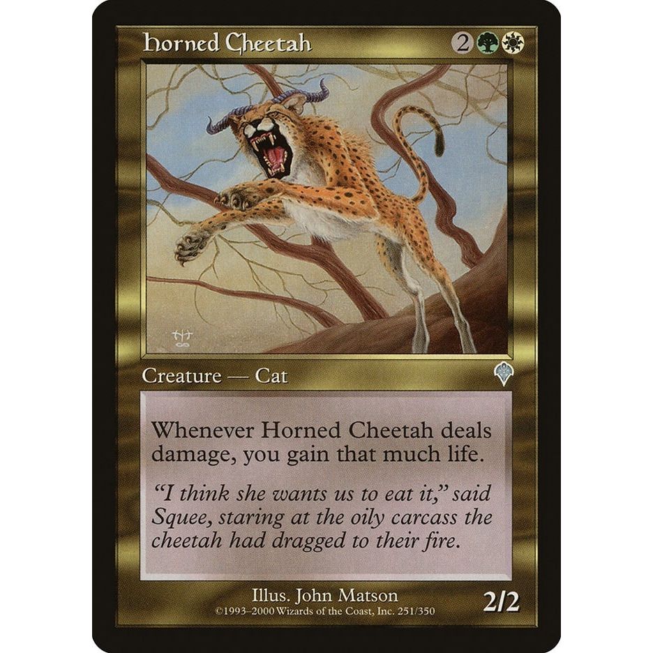 Image for Horned Cheetah (251) (INV) - Magic: The Gathering
