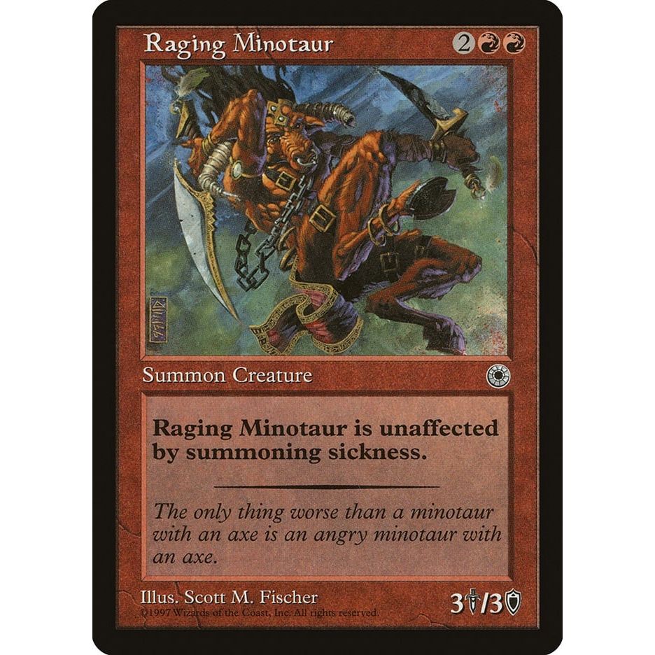 Image for Raging Minotaur (POR) - Magic: The Gathering