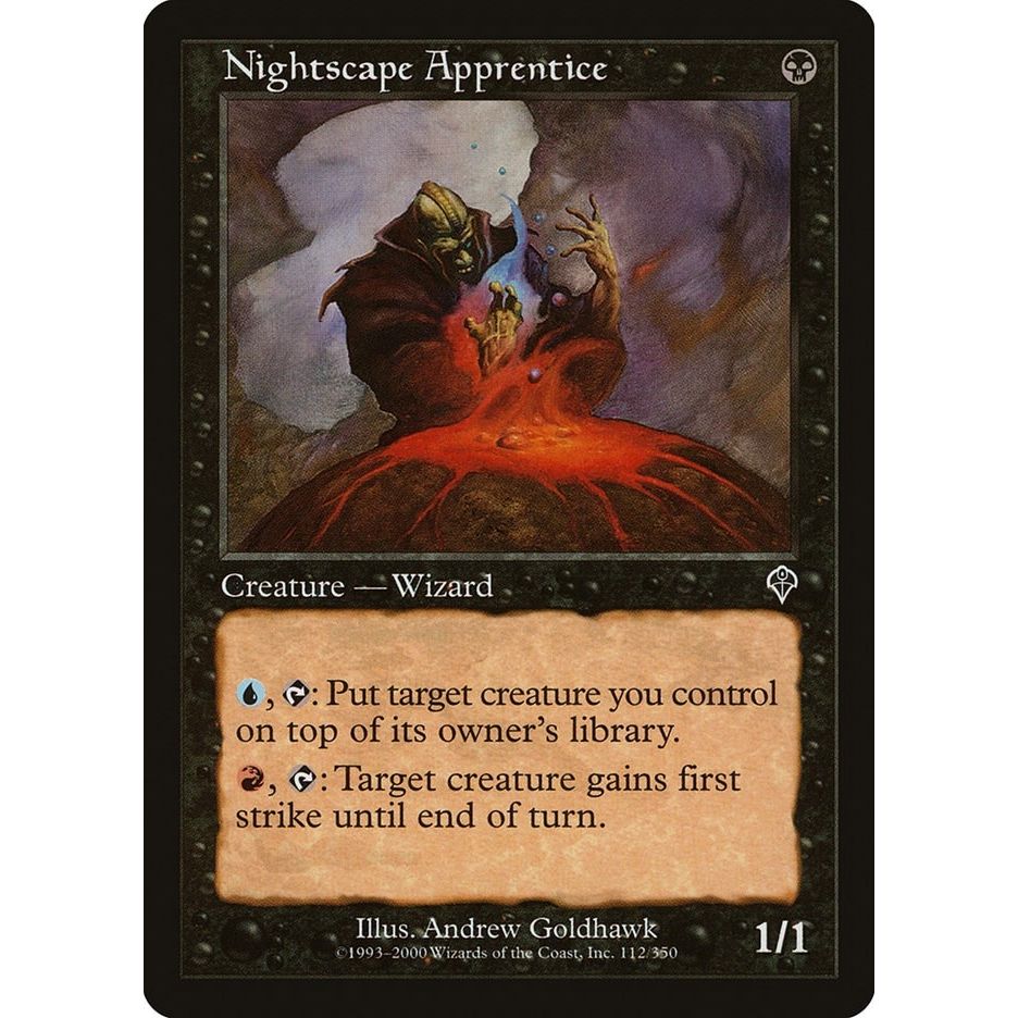Image for Nightscape Apprentice (112) (INV) - Magic: The Gathering