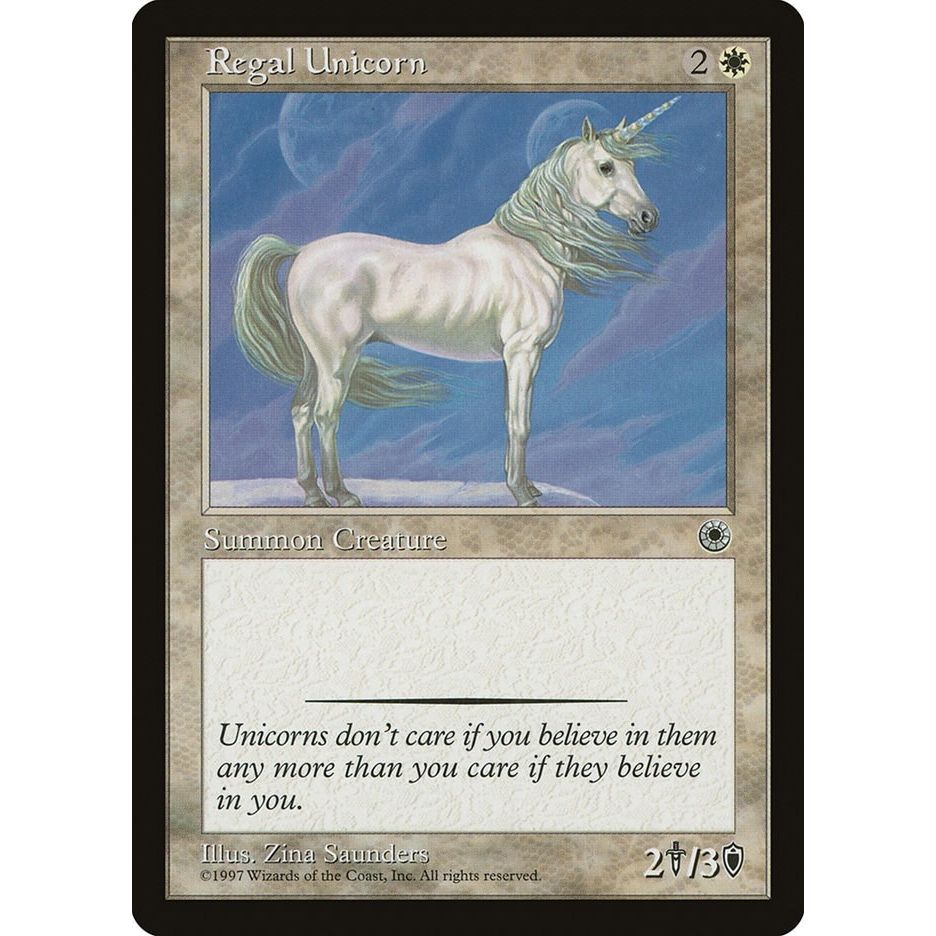 Image for Regal Unicorn (POR) - Magic: The Gathering