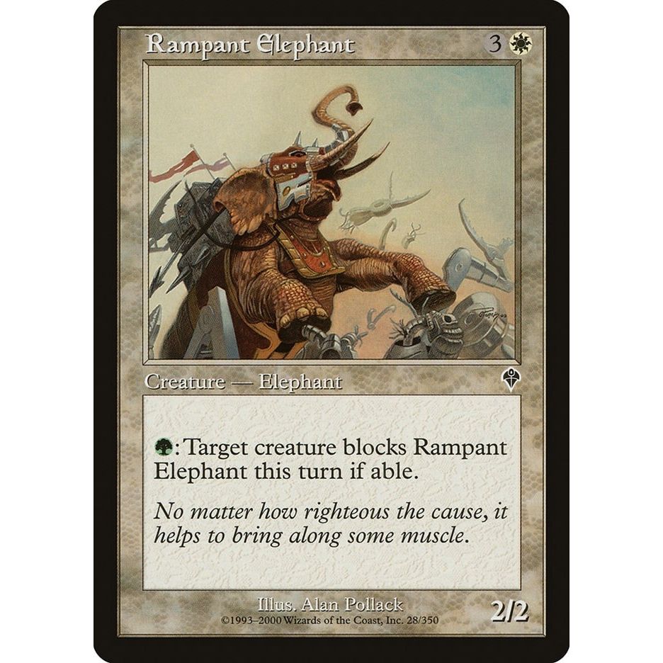 Image for Rampant Elephant (28) (INV) - Magic: The Gathering