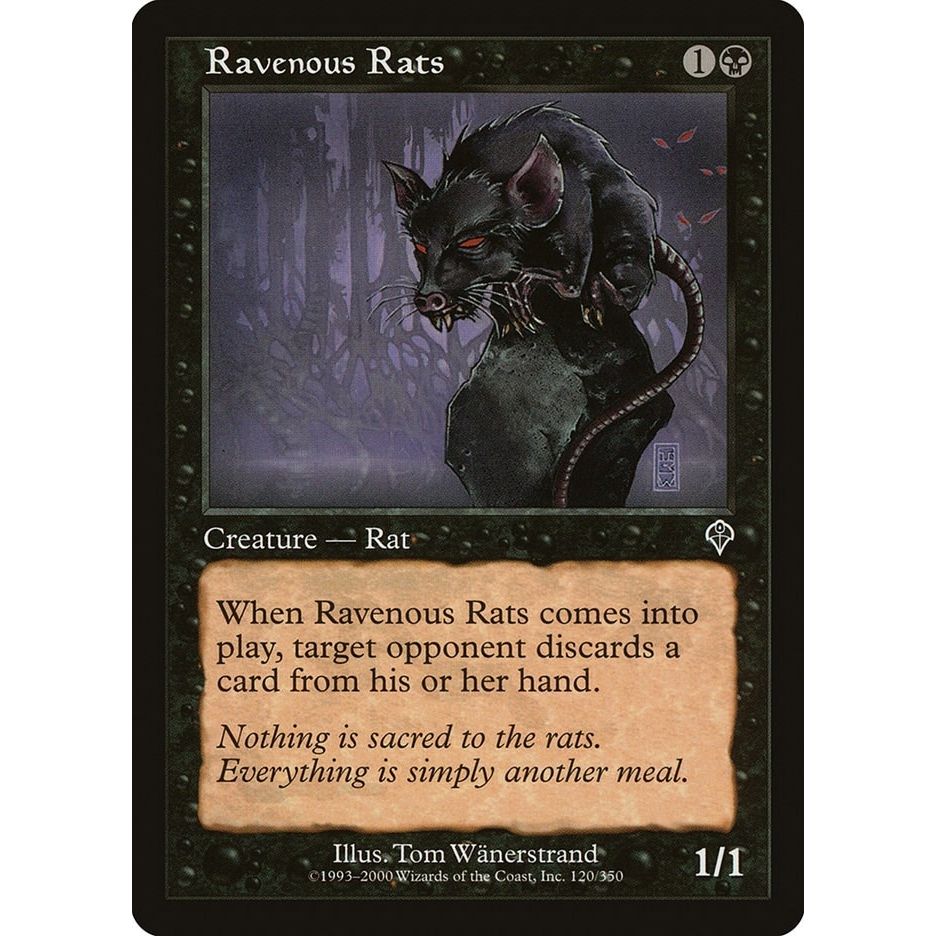 Image for Ravenous Rats (120) (INV) - Magic: The Gathering