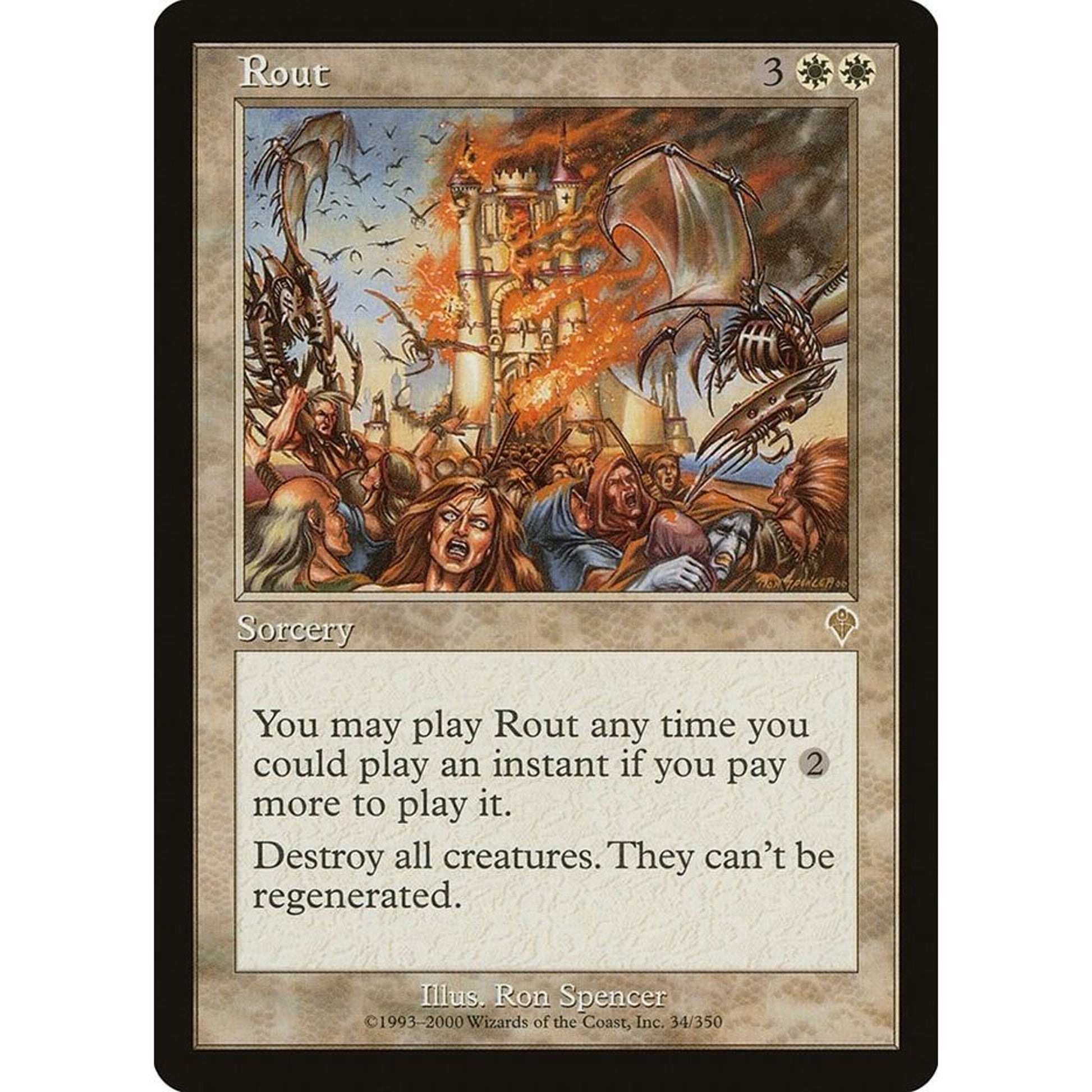 Image for Rout (34) (INV) - Magic: The Gathering