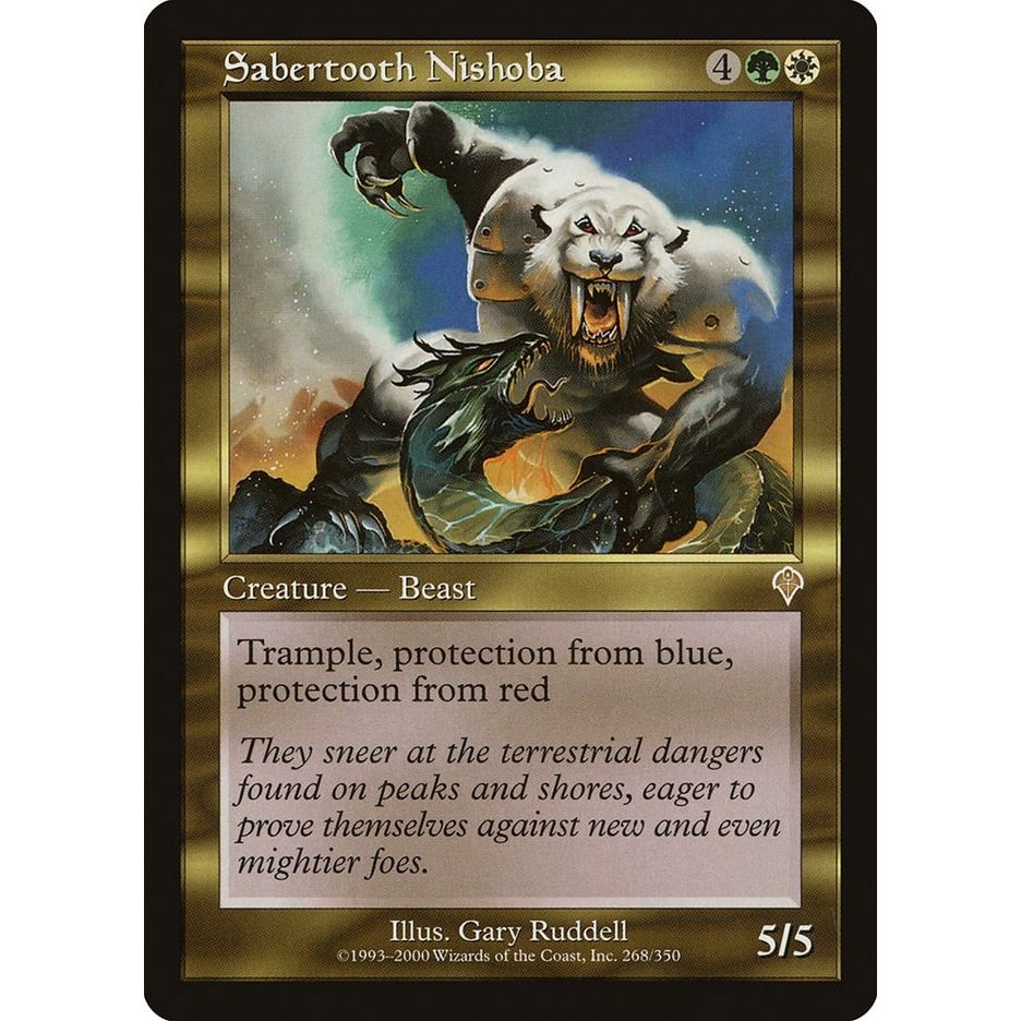 Image for Sabertooth Nishoba (268) (INV) - Magic: The Gathering