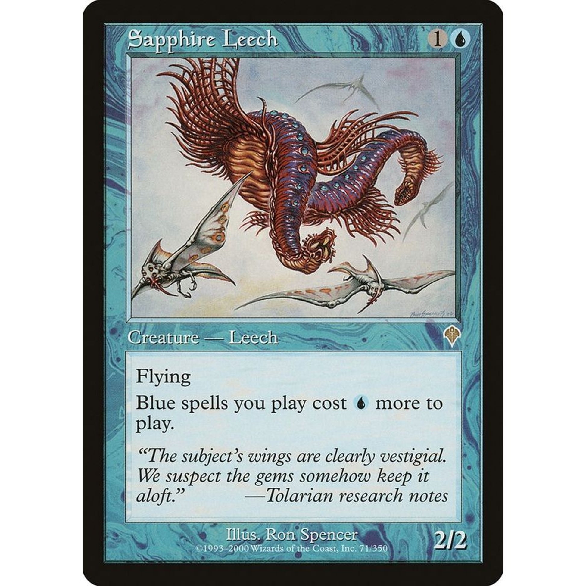 Image for Sapphire Leech (71) (INV) - Magic: The Gathering