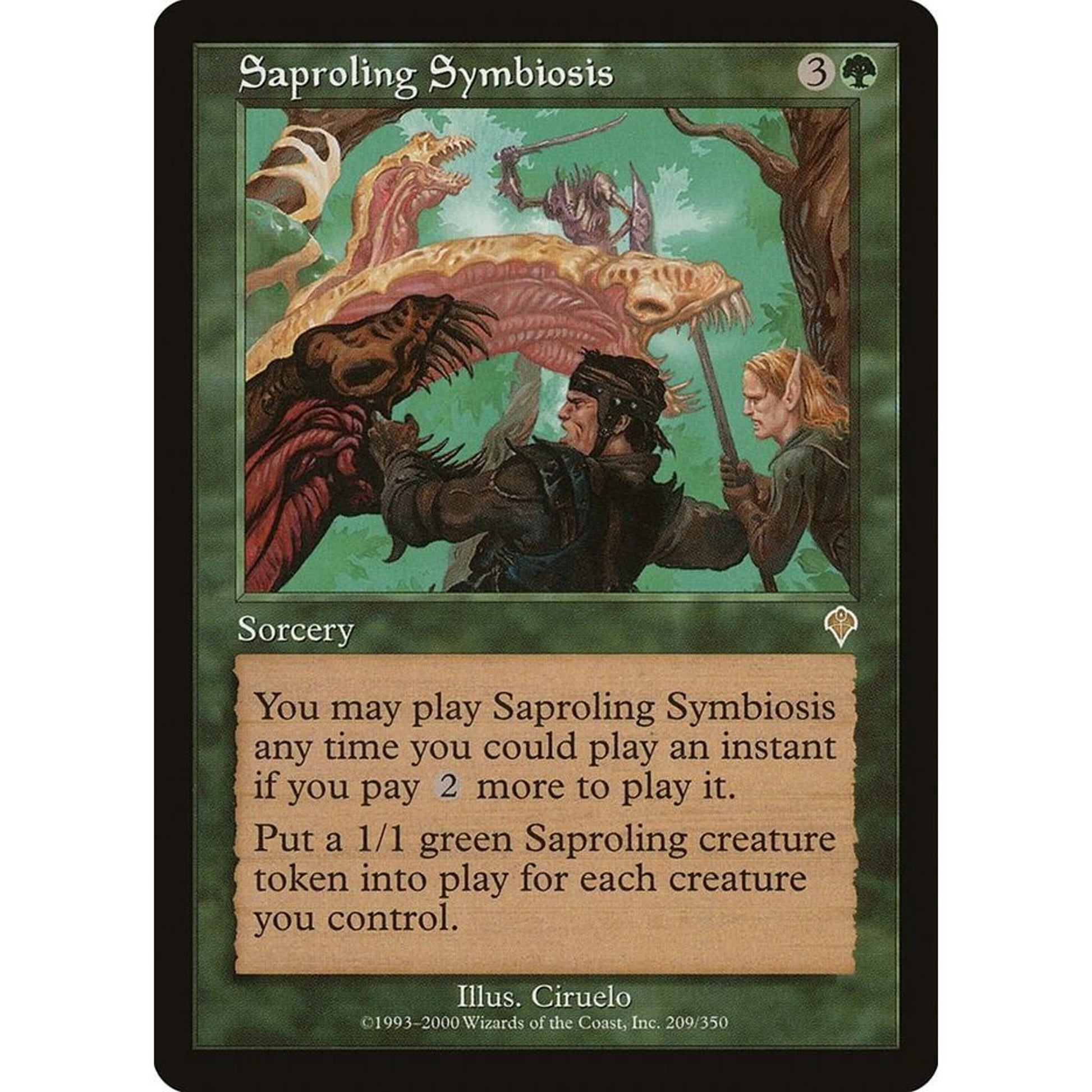Image for Saproling Symbiosis (209) (INV) - Magic: The Gathering