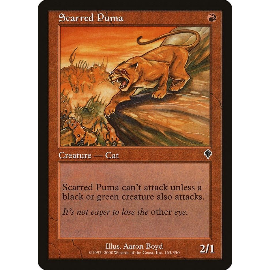 Image for Scarred Puma (163) (INV) - Magic: The Gathering