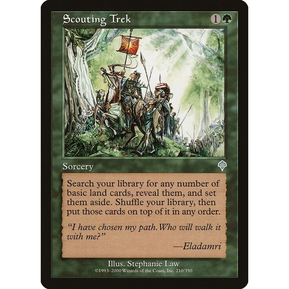 Image for Scouting Trek (210) (INV) - Magic: The Gathering