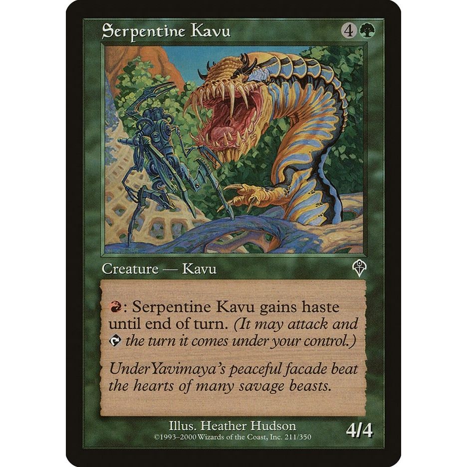 Image for Serpentine Kavu (211) (INV) - Magic: The Gathering