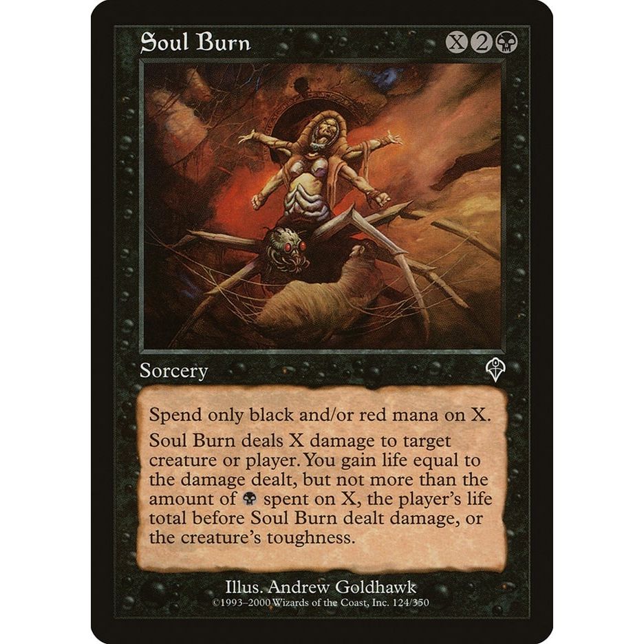 Image for Soul Burn (124) (INV) - Magic: The Gathering
