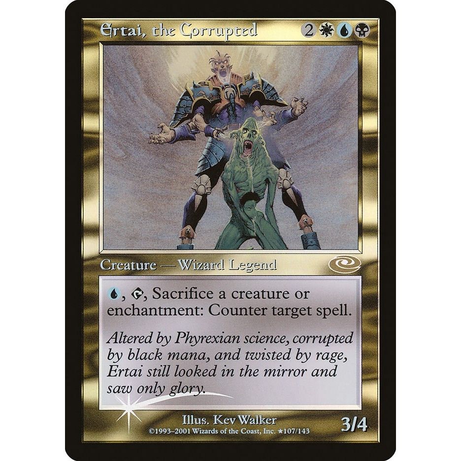 Image for Ertai, the Corrupted (Alt. Art Foil) (107) (PLS) - Magic: The Gathering