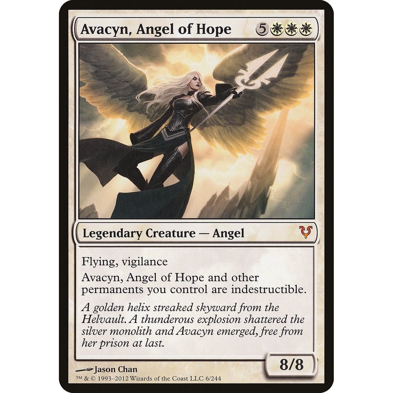 Image for Avacyn, Angel of Hope (Avacyn Restored) (6) (OVER) - Magic: The Gathering