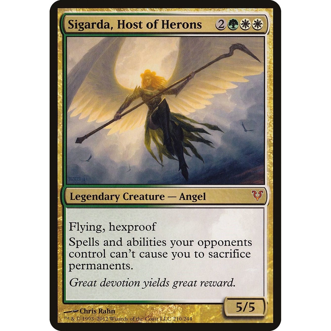 Image for Sigarda, Host of Herons (Avacyn Restored) (210) (OVER) - Magic: The Gathering