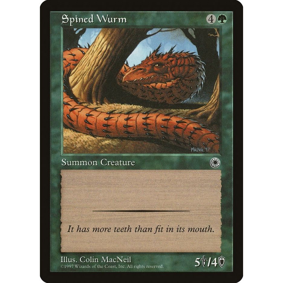 Image for Spined Wurm (POR) - Magic: The Gathering