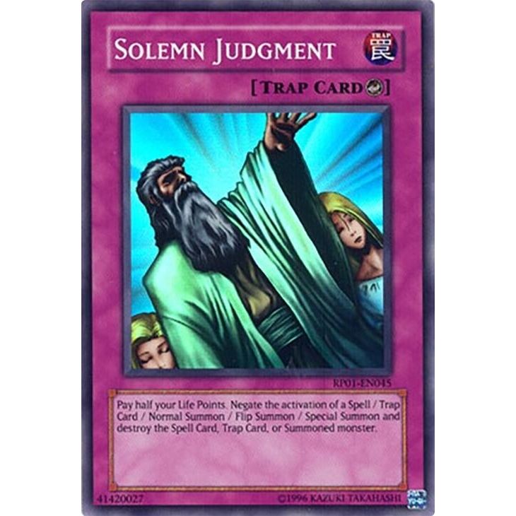 Image for Solemn Judgment (RP01-EN045) (RP01) - YuGiOh