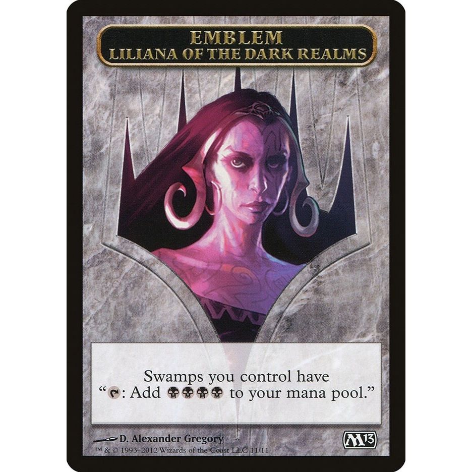 Image for Emblem - Liliana of the Dark Realms (11) (M13) - Magic: The Gathering