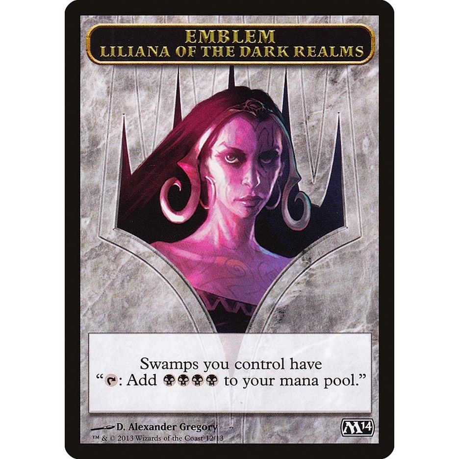 Image for Emblem - Liliana of the Dark Realms (12) (M14) - Magic: The Gathering