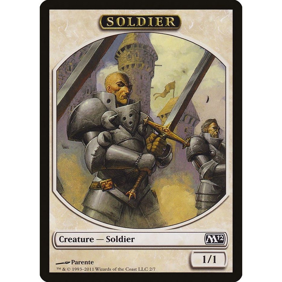 Image for Soldier Token (2) (M12) - Magic: The Gathering
