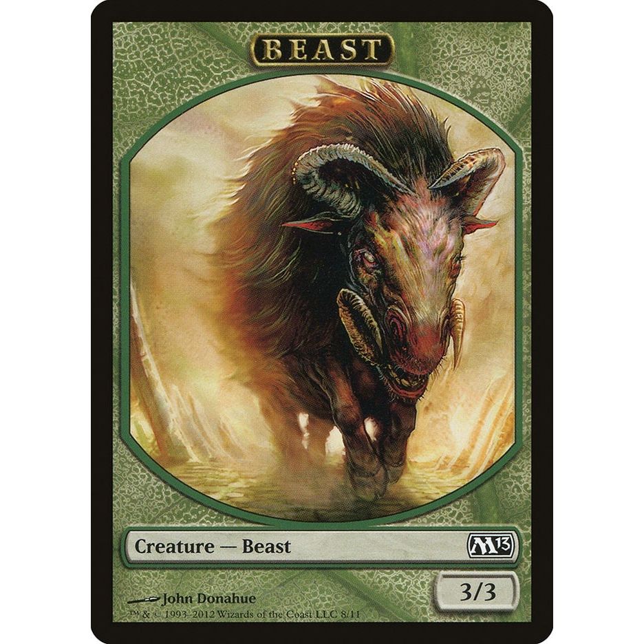 Image for Beast Token (8) (M13) - Magic: The Gathering