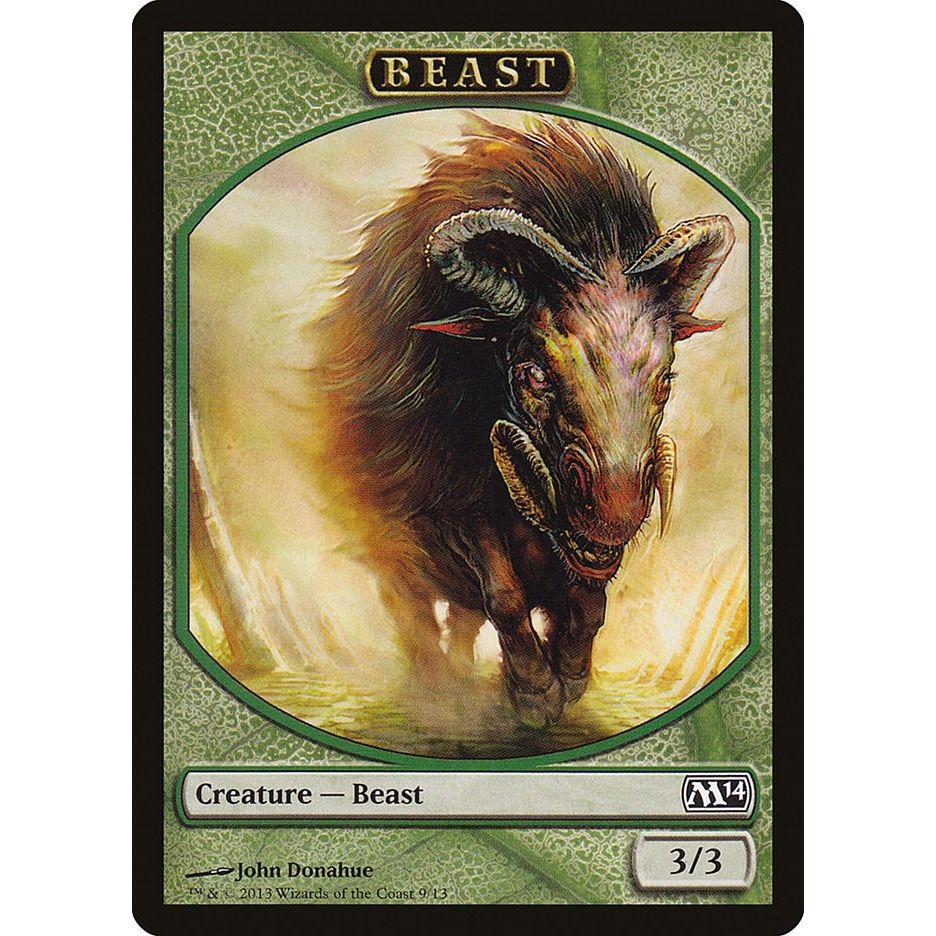 Image for Beast Token (9) (M14) - Magic: The Gathering