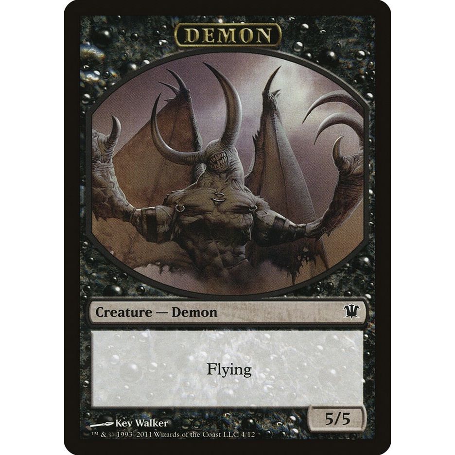 Image for Demon Token (4) (ISD) - Magic: The Gathering