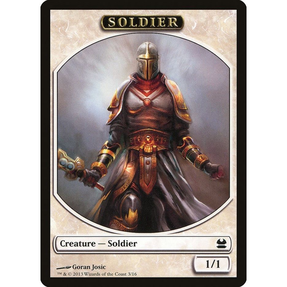 Image for Soldier Token (3) (MMA) - Magic: The Gathering