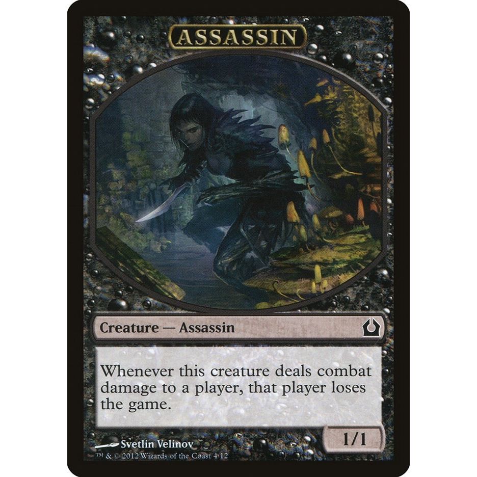 Image for Assassin Token (4) (RTR) - Magic: The Gathering