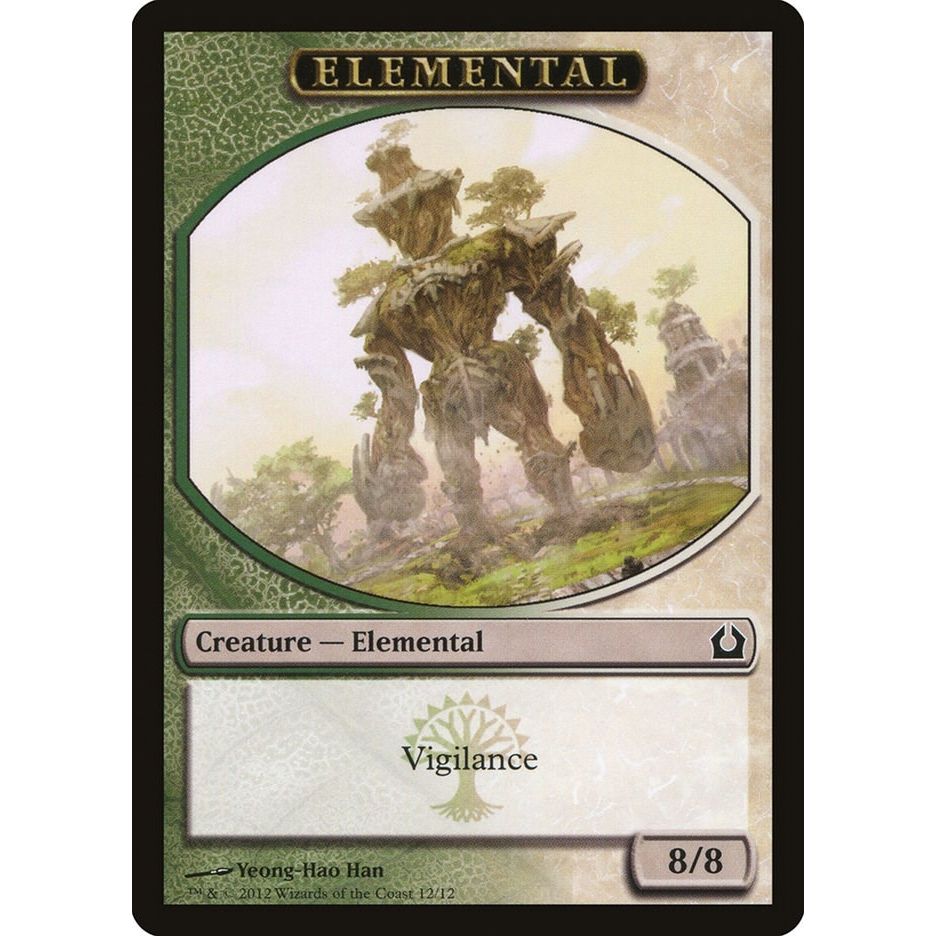 Image for Elemental Token (Green/White) (12) (RTR) - Magic: The Gathering
