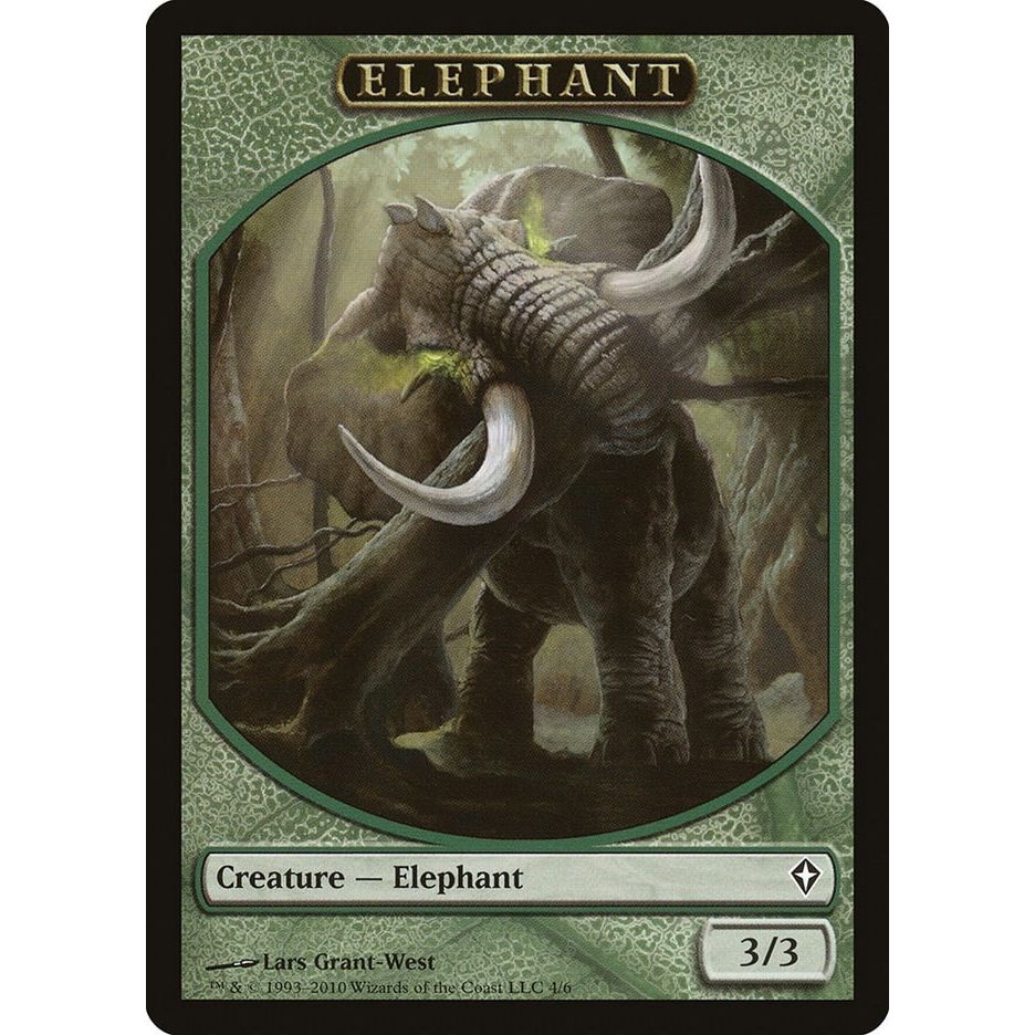 Image for Elephant Token (4) (WWK) - Magic: The Gathering