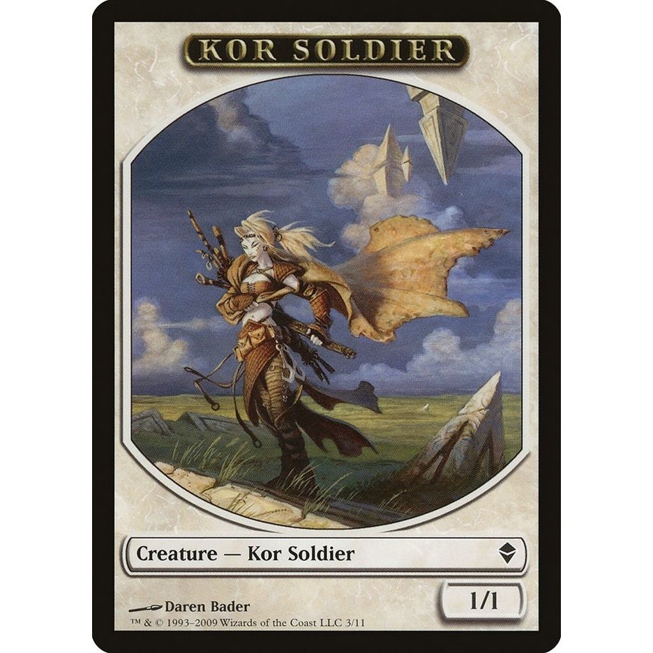 Image for Kor Soldier Token (3) (ZEN) - Magic: The Gathering