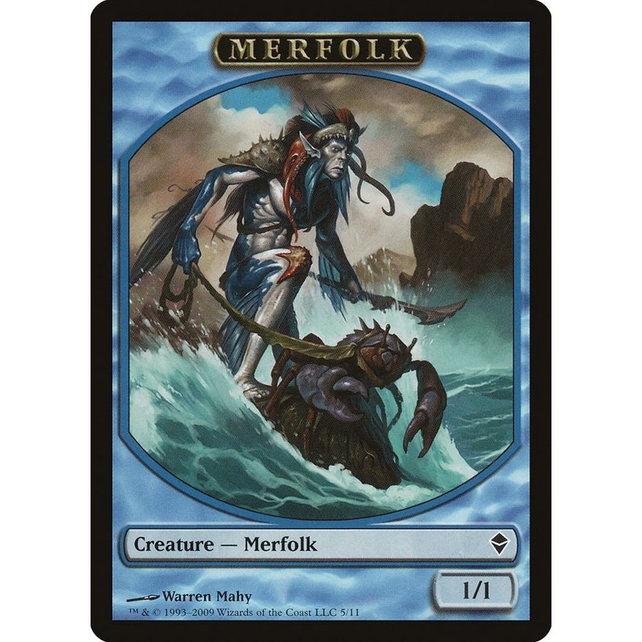 Image for Merfolk Token (5) (ZEN) - Magic: The Gathering