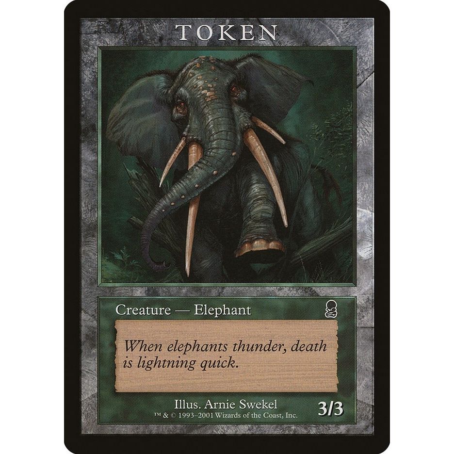 Image for Elephant Token (ODY) (MPRP) - Magic: The Gathering